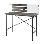 WalkerEdisonFurniture Company 42" Modern Slat Back Adjustable Storage Writing Desk - Grey Wash