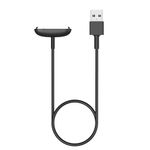 MoKo Charger Compatible with Fitbit Inspire 3 Activity Tracker, Magnetic Replacement Charging Dock with 3.3FT/1M USB Charge Cable Cord, Black