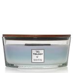 WoodWick Scented Candle with Crackling Wick , Calming Retreat Ellipse Trilogy Candle , Long Burning Candles: Up to 50 Hours Burn Time , Perfect Gifts for Women