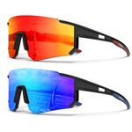 KALIYADI Sports Sunglasses-for-Men Polarized Running-Sunglasses: Sport Mens Sunglasses with UV Protection for Cycling Fishing