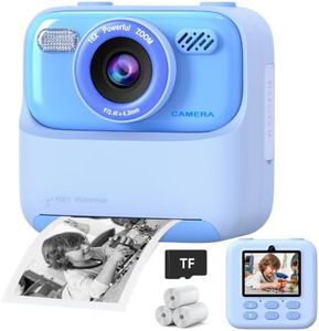 Kids Instant Digital Cameras for Boys and Girls, 1080P HD Dual-Lens Selfie Digital Camera with Print Paper & TF Card, Christmas Birthday Gifts Toys for Toddler and Teenagers Age 3-16 Years Old