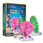 National Geographic Crystal Garden Growing Kit for Kids - Educational Science Kits for Kids Age 8+ Grow Genuine Rose Quartz Crystal Covered Trees | STEM Gifts for 8+ Year Old Boys and Girls