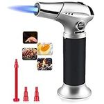 Arespark Butane Torch, Kitchen Torch Lighter Refillable Blow Torch with Safety Lock and Adjustable Flame for Creme Brulee, BBQ, Baking, Desserts, Gas Not Included