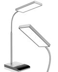 LEPOWER Desk Lamp, 800 LM LED Desk Lamp for Home Office, 12 W Reading Lamp for Desk, Eye-Caring Light, Touch Table Lamp, Gooseneck Lamp, 50 Lighting Modes, Bright Desk Lamps for Bedroom, Study (Grey)