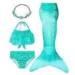 GALLDEALS Mermaid for Swimming for Girls Bikini Set Bathing Suit Swimsuit No Monofin