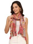 KE KANHA EXPORTS Women's Luxury Scarf For Women Wrap Printed Fancy Tassle Full Face Cover, Head, Hair Face Protection - Sun Protection Lightweight Printed Beach scarves Export quality Multi color