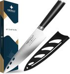 METACUT Chef Knife | Premium 8 Inch High Carbon German Stainless Steel Chefs Knife | Ultra Sharp Kitchen Knife with Ergonomic Pakkawood Handle | Includes Sheath and Gift Box