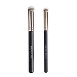 ENERGY Foundation Brushes Set Professional Under Eye Concealer Brushes Perfect For Blending Liquid Cream or Flawless Powder Cosmetics Buffing Stippling Concealer Premium Synthetic Bristles