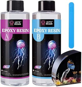 LET'S RESIN Crystal Clear Epoxy Resin, 32oz Bubbles Free Epoxy Resin, Table Top & Bar Top Casting Resin, Clear Epoxy Resin for Art Crafts