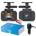 TOCLL Mini Dash Cam for Cars, 1.5-Inch Display, Magnetic Bracket Quick Release Design, G-Sensor, Loop Recording, Car Camera Recorder with 32GB SD Card, 2024 Latest Ideal Front Dash Camera