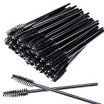 MSQ 100 Pack Mascara Wands Disposable Eyelash Mascara Eyebrow Brushes Applicator Makeup Cosmetic Brush for Eyelash Extensions Mascara Use (Black 100pcs)