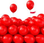 PartyWoo Red Balloons, 50 pcs 5 Inc