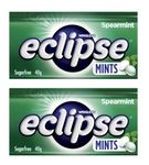 Wrigley's Eclipse Sugar free Mints Spearmint Flavoure Mouth Freshener 35g Pack Of 2 (Imported)