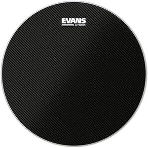 Evans Hybrid Black Marching Snare Drum Head - Marching Band Drum Heads - 14 Inch