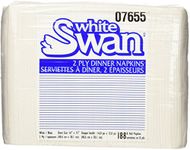 White Swan 2 Ply Dinner Napkins, 188-Count