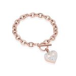 Infinity Heart Cremation Bracelet for Ashes - Stainless Steel Urn Bangles for Pet/Human Ashes - Memorial Keepsake Ash Jewelry (Rose Gold)