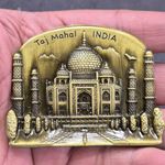 DT DECTONE Regular Metal Fridge Magnet, Taj Mahal India 3D Metal Magnet for Fridge, Study Table, Office Desk, Premium Gift, Best Home Dcor Item for Travel Enthusiasts, Handmade Crafted Magnet-TM1