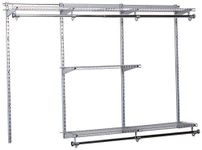 Rubbermaid 3H11 Configurations 3-to-6-Foot Classic Custom Closet Kit, Titanium