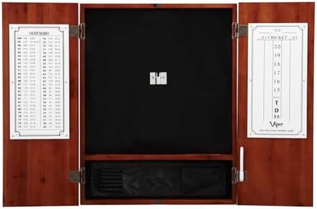 Viper by GLD Products 40-0405 Viper Metropolitan Sisal/Bristle Steel Tip Dartboard Cabinet: Cabinet Only (No Dartboard), Cinnamon Finish, One Size