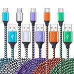 AILKIN Micro USB Cable, 5-Pack 6ft 
