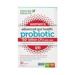 Genuine Health UTI Probiotic, 30 count, 50 Billion CFU, Natural daily UTI support and relief, 15 diverse and balanced strains per capsule, Dairy, soy & gluten-Free, Non-GMO, Vegan