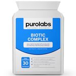 Probiotic Complex for Gut Health | High Strength Probiotic for Men and Women | 21 Billion CFU with Prebiotic | 30 Vegan Capsules | Made in The UK by Purolabs