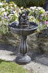 Garden Mile® Bronze Effect Table Water Feature Fountain for Garden | Freestanding Tipping Pail Cascade Patio Lawn Centrepiece (Tipping Pail Fountain)