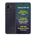Samsung Galaxy M56 5G (Black, 8 GB RAM, 256 GB Storage) | Slimmest Phone in The Segment | Gorilla Glass Victus+ | 10 Bit HDR Video | Enhanced Nightography | 4nm Processor | Vapor Cooling Chamber