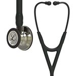 3M Littmann Cardiology IV Diagnostic Stethoscope, 6179, More Than 2X as Loud*, Weighs Less**, Stainless Steel Champagne-Finish Chestpiece, 69 cm (27") Black Tube, Smoke Stem, and Headset