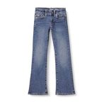 Amazon Essentials Girls' Slim Boot-Cut Stretch Jeans, Washed Blue, 5 Years