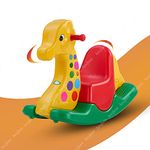 BAYBEE Baby Rocking Chair Horse for Kids/Toddlers/Baby Chair for Kids|Plastic Horse Ride-on Toy Rockers for Kids/Rocker Indoors&Outdoors for 12M -3 Ys Boys and Girls (Jumbo Rocker Giraffe) Multi