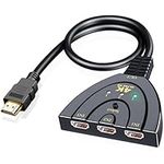 HDMI Switch 3 in 1 Out, 4K@60Hz HDM