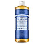 Dr. Bronner’s - Pure-Castile Liquid Soap (Peppermint, 946 mL) - Made with Organic Oils, 18-in-1 Uses: Face, Body, Hair, Laundry, Pets and Dishes, Concentrated, Vegan, Non-GMO