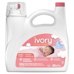 Tide Ivory Snow 1: Newborn Baby Liquid Laundry Detergent, 80 loads 105 fl oz