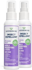 Wondercide - Mosquito, Tick, Fly, and Insect Repellent with Natural Essential Oils - DEET-Free Plant-Based Bug Spray and Killer - Safe for Kids, Babies, and Family- Rosemary 2-Pack of 4 oz Bottle