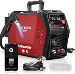 ARCCAPTAIN iControl [Non-HF] Plasma Cutter CUT55 MP with APP Control, 55Amp Blowback Pilot Arc, 120V/240V, Upgraded LED Display, Grid Cutting, Rust Removal, Plasma Gouging, Pressure Detection