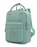 HotStyle BESTIE+ 12" Small Backpack Purse for Women, Mini Square Bookbag Cute for Work, Travel, Everyday, Pale Turquoise