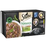 SHEBA Nature’s Collection Cat Trays Mixed Selection in Gravy 85 g, 8 Count (Pack of 4)