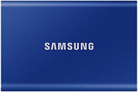 Samsung Portable SSD T7, 2TB, Indigo Blue, USB3.2, Type-C, R/W(Max) 1,050MB/s, Aluminium Case