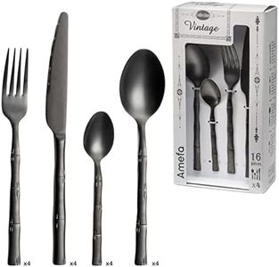 Amefa Karma Cutlery Set 16 Pieces Set for 4 People Black