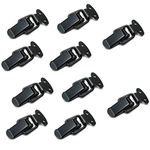 Raanb Toggle Latch Mini Size Toolbox Box Spring Loaded Latch Black - Pack of 10