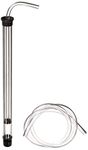 Fermtech Mini Auto-Siphon - Clear Siphon with 3ft Food - Grade Vinyl Hose - Effortless Bottling for 1 Gallon Jugs, Wine, Beer, Mead & Kombucha - 3/8in