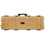 NUPROL Large Rifle Wheeled Hard Case (Wave Foam); Tan