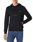 Lacoste Men's Hooded Cotton Jersey Sweatshirt, Black, 6