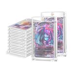 Mcbazel 35PT Magnetic Card Holder,Magnetic Trading Card Holders(Box of 10),Game Card Case Hard Protective Game Card Storage Case with UV Protection Transparent