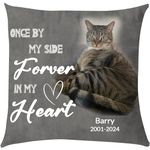 Personalized Memorial Pillow with Pictures,Dog Memory Pillows for Loved Ones,Personalized Memorial Gifts Custom Dog Memorial Pillow Cat Memorial Pillow 16''*16''