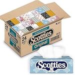 Scotties Original Everyday Care Facial Tissue, Hypoallergenic and Dermatologist Tested, 24 Boxes, 126 Tissues per Box