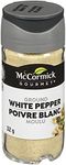 McCormick Gourmet (MCCO3), New Bottle, Premium Quality Natural Herbs & Spices, Ground White Pepper, 32g