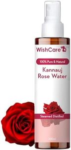 WishCare® 100% Pure & Natural Rose Water - For Skin, Face & Hair - Steam Distilled - Kannauj Gulab Jal - Spray Skin Toner - Free From Paraben, Alcohol & Chemicals - 200 ml