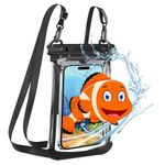 Waterproof Phone Pouch Floating with Airbag - IPX8 Universal Waterproof Cellphone Bag Case Dry Bag for iPhone 15 14 Pro Max Samsung S24 S23 Huawei Up to 7.7" Underwater Phone Protector for Swimming